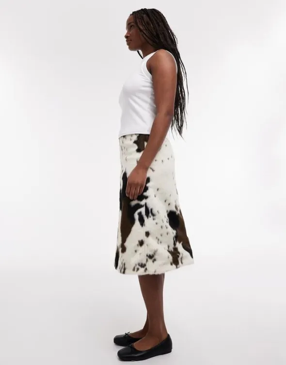 TSSOFFI A LINE MIDI SKIRT WVN