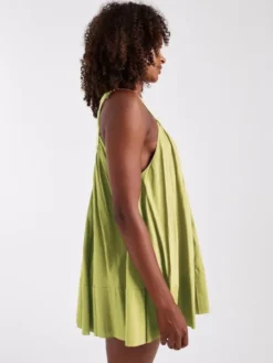 TSSOPHIE DEEP V MINI DRESS WVN