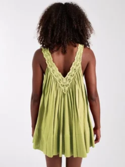 TSSOPHIE DEEP V MINI DRESS WVN