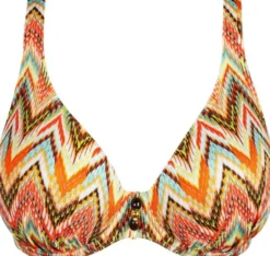 Tubou half padded plunge bikini top