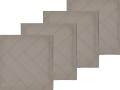 Tygservett 4-pack Tiles Damast Taupe