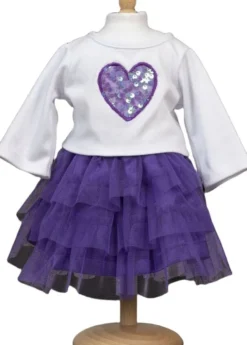 TYLSKØRT M/BLUSE 45 cm