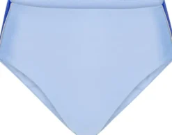 Ubud Colorblock high-waisted bikini bottom - Clear/Cartel Blue