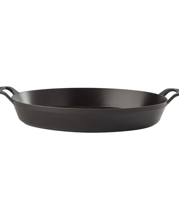 Ugnsform 37 Svart Oval Gjutjärn