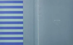 UMA Notebook, Flat-Lay - Medium, Blue Stripe