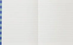 UMA Notebook, Flat-Lay - Medium, Blue Stripe