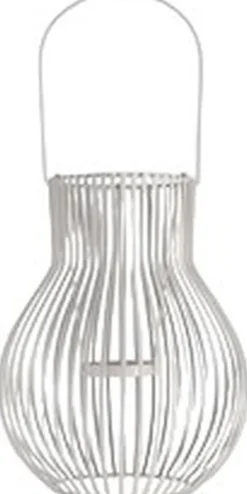 UPSIDE DOWN lantern, outdoor, large, light grey