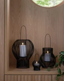 UPSIDE DOWN lantern, outdoor, medium, black