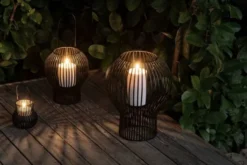 UPSIDE DOWN lantern, outdoor, medium, black