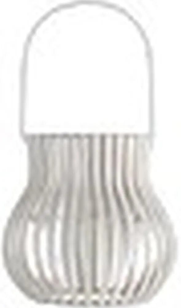 UPSIDE DOWN lantern, outdoor, small, light grey