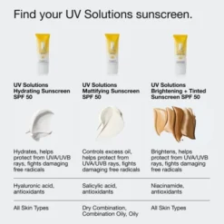 UV Solutions Brightening + Tinted Sunscreen SPF 50