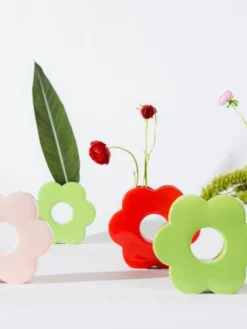Vase - Daisy Red