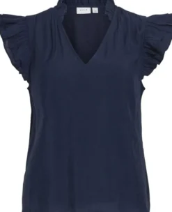 VIANU S/L V-NECK TOP/RN