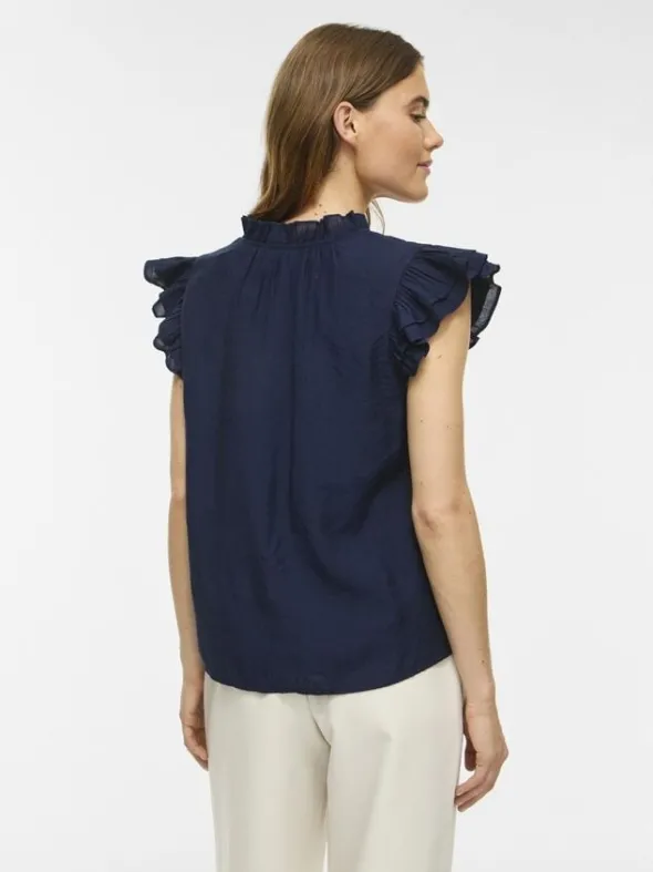 VIANU S/L V-NECK TOP/RN