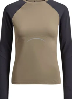 Vital reflective langærmet tee - Hazel