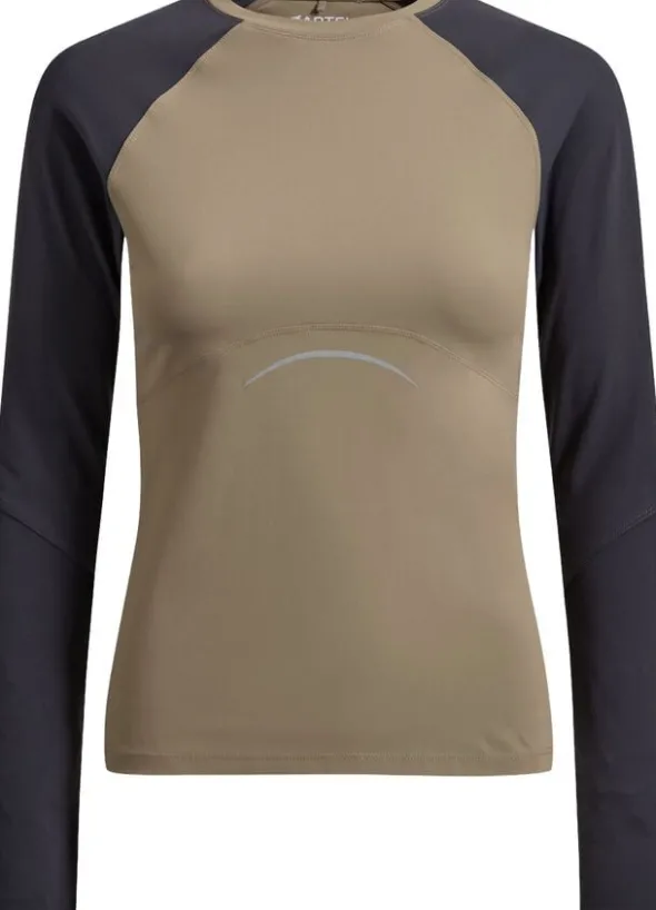Vital reflective langærmet tee - Hazel