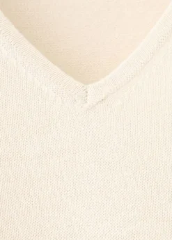 V-neck knit top