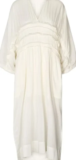 Voile frill gathered dress - Ina