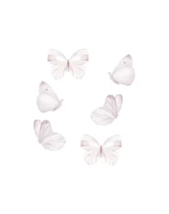 Wallsticker Sommerfugle 6 stk.