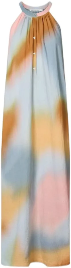 Water colour button front dress - M