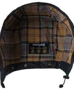 Waxed cotton hood