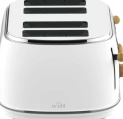 WITT PREMIUM 4-SLICE TOASTER WOOD WHITE