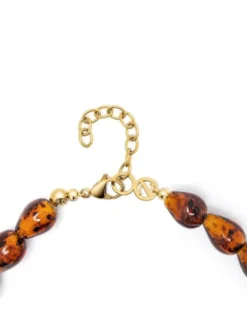 Women's Amber Beaded Necklace