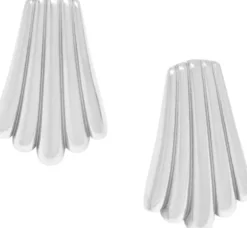 Women's Silver Calico Shell Earrings