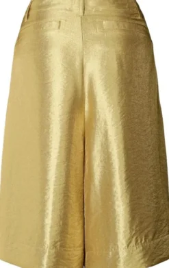 Woven gold shorts - Feliza