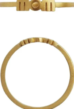 Wow Mom Ring - Forgyldt