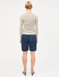 2x2 Cotton Stripe Siri Top