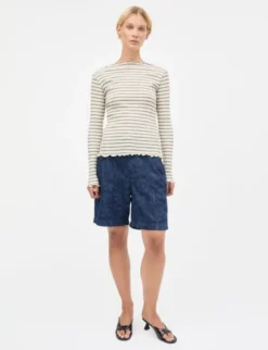 2x2 Cotton Stripe Siri Top