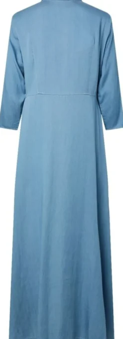 YASSAVANNA 3/4 LONG CHAMBRAY DRESS