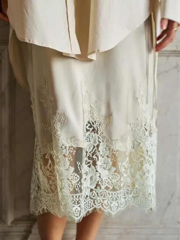 Yelina Heavy Sateen Skirt