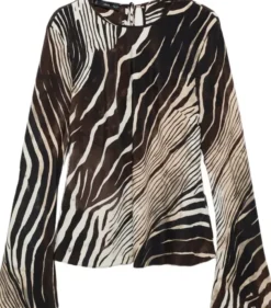 Zebra print blouse