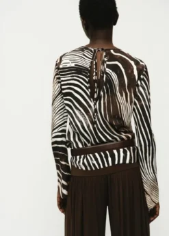 Zebra print blouse